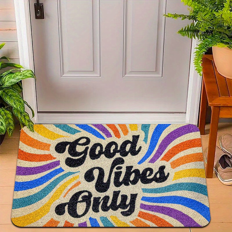 Home Goods Bathroom Rugs - VIKAMA Радужный ковер Good Mood Коврик