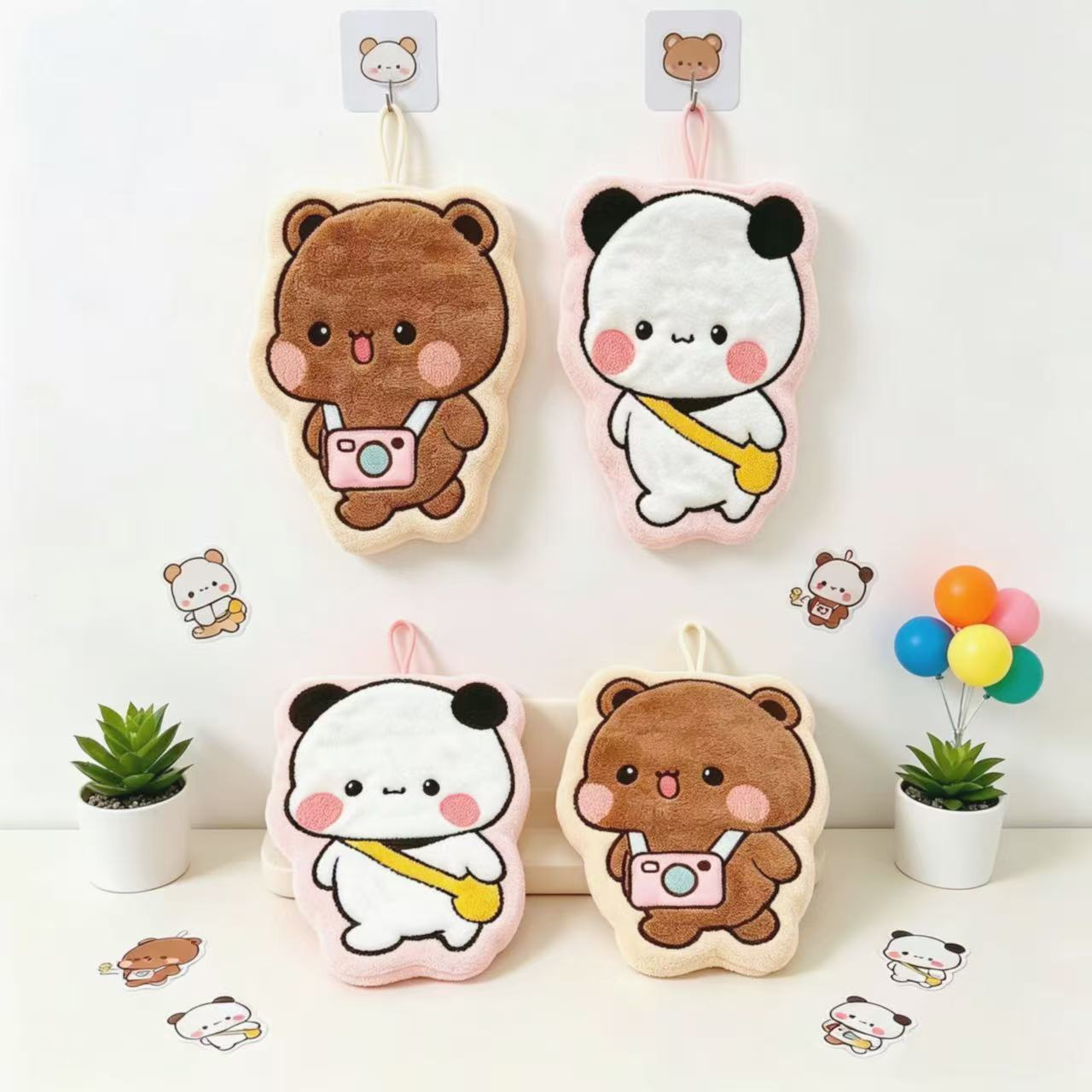 Home Bathroom Decor - Мягкое полотенце для рук с изображением