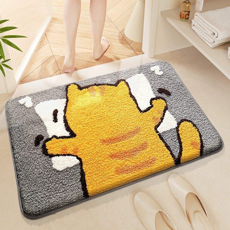 Jet Home Bathroom Mats - Мягкий впитывающий коврик для ванной с