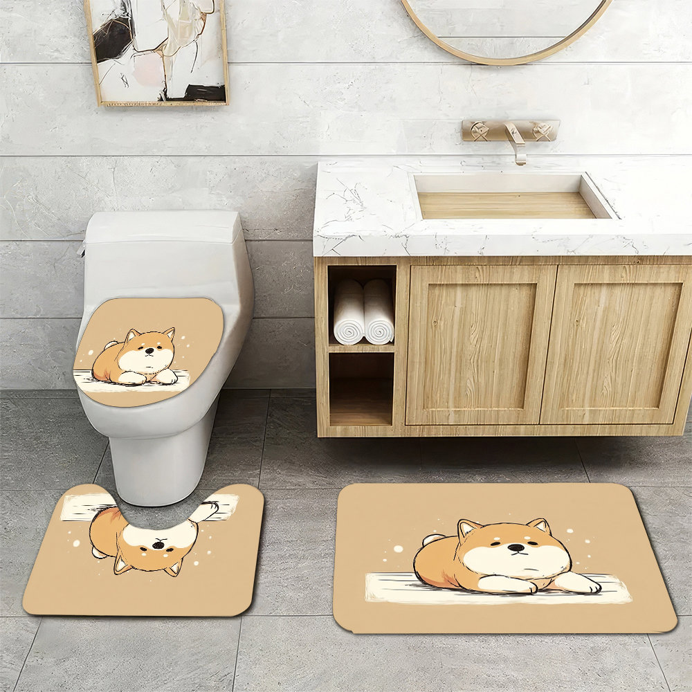 Home Made Bathroom Vanity - Милый набор ковриков для ванной с