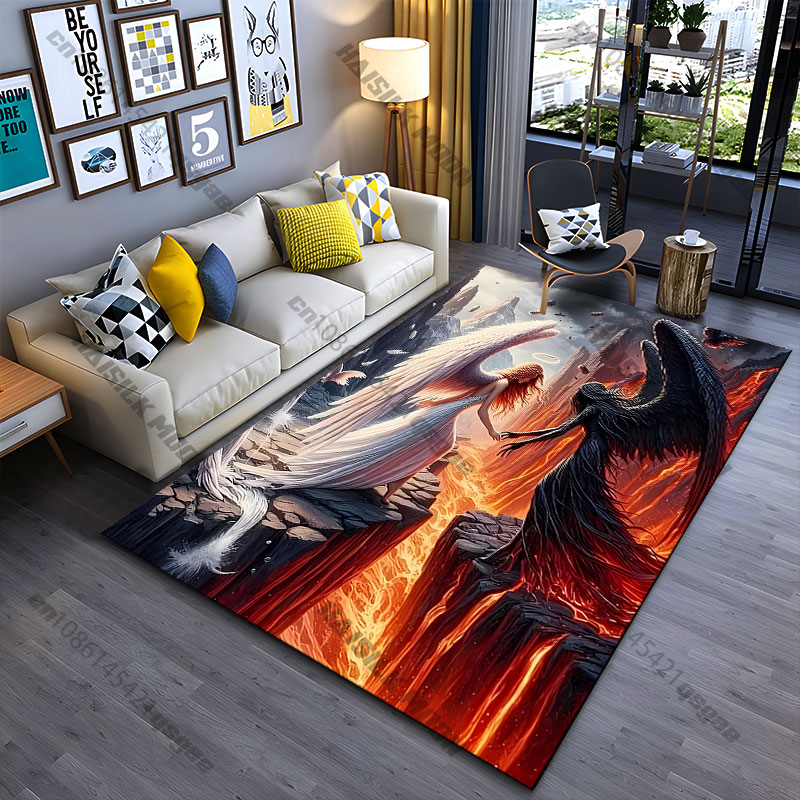Home Goods Bathroom Rugs - Коврик с изображением противостояния добра и