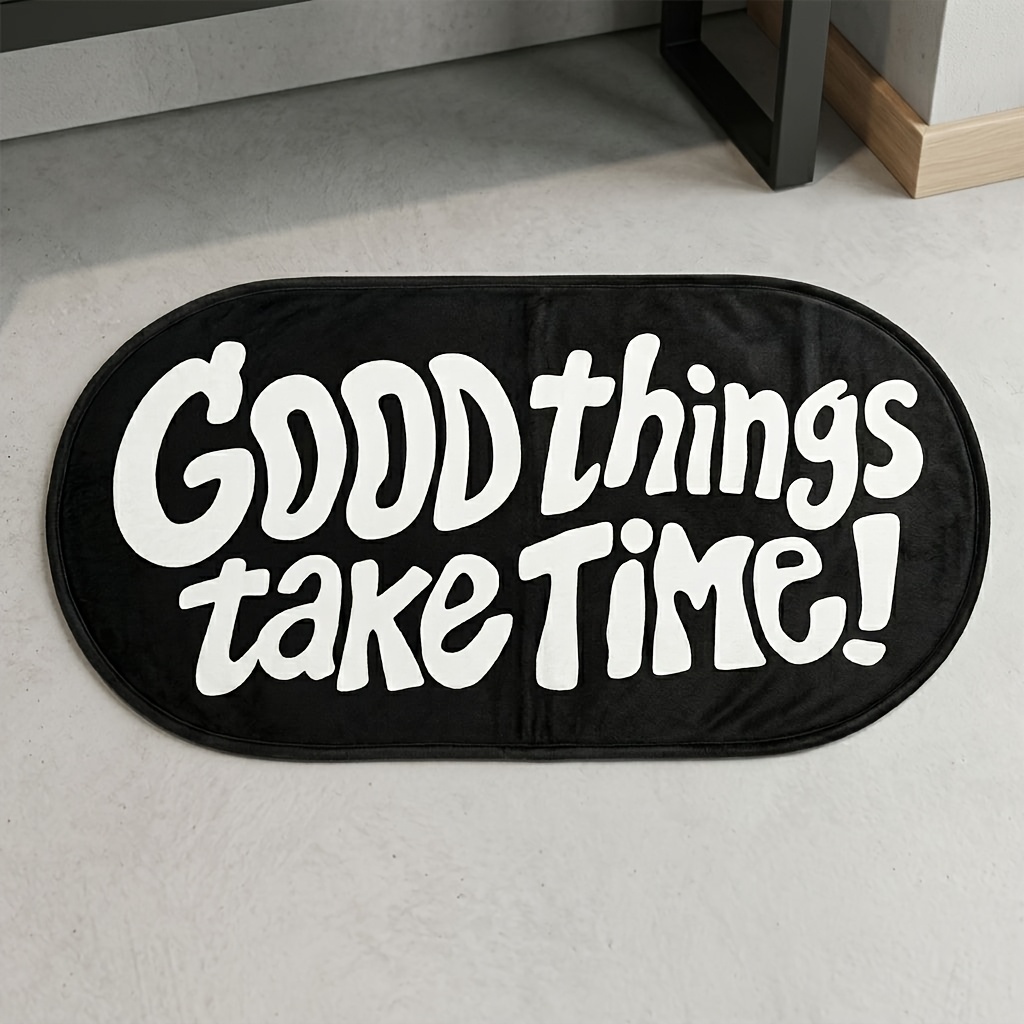 Home Goods Bathroom Rugs - Коврик VIKAMA Good Things, черный овальный,