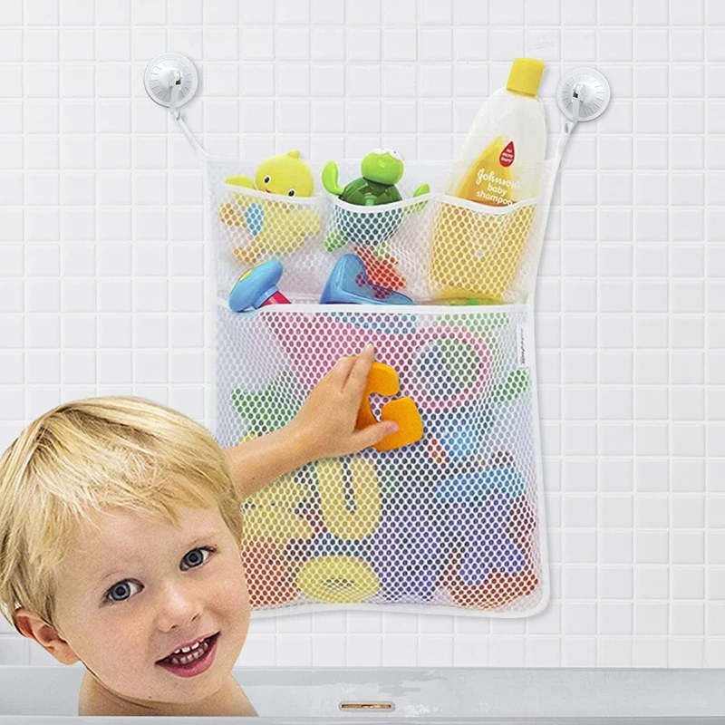 Home Bathroom Organizer - Детские игрушки для душа, белая сетка