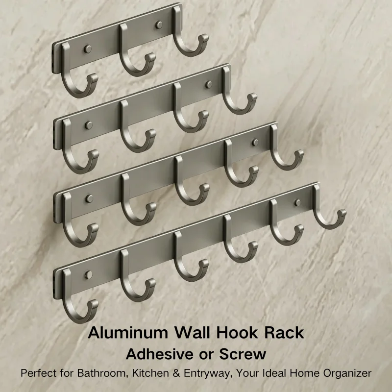 Home Bathroom Organizer - Настенная вешалка из алюминия – крепится
