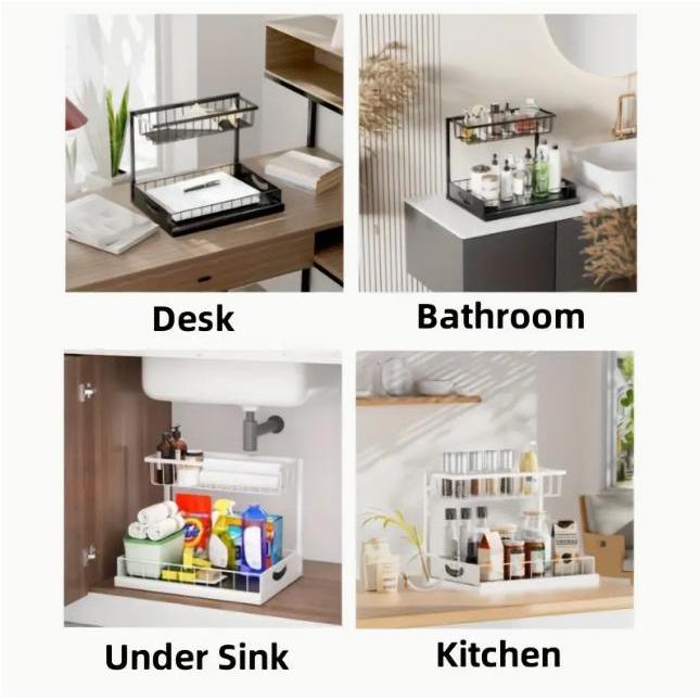 Усиленный выдвижной органайзер – обзор и цена Home Bathroom Organizer