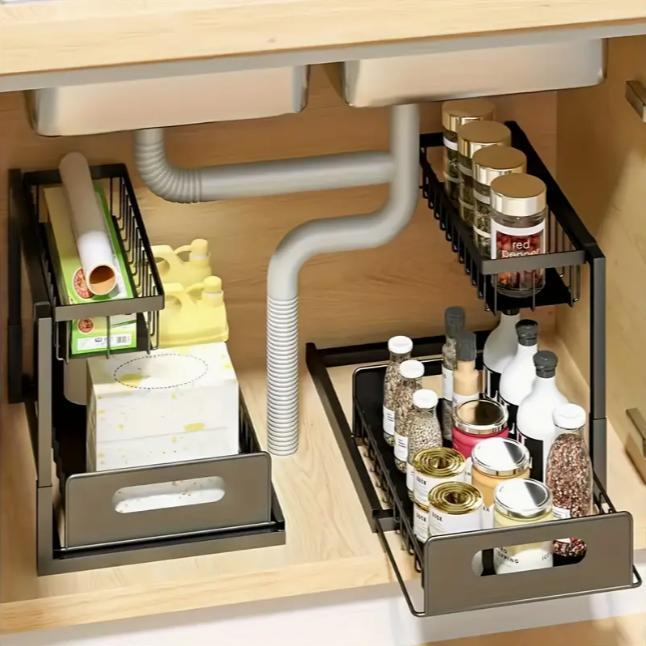 Усиленный выдвижной органайзер – обзор и цена Home Bathroom Organizer