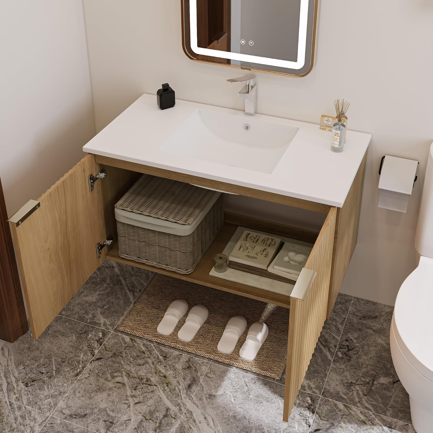 Современная подвесная тумба дл – обзор и цена Home Bathroom Organizer