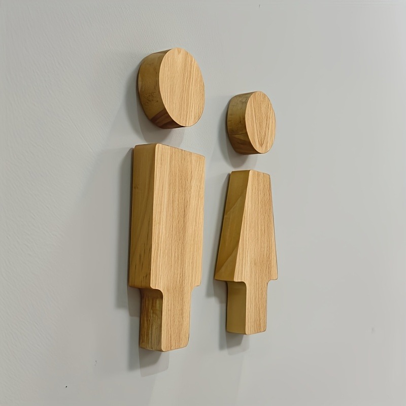 2 шт. деревянная вывеска для в – обзор и цена Home Bathroom Sign