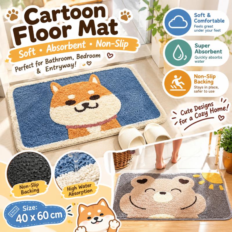 Мягкий впитывающий коврик для  – обзор и цена Jet Home Bathroom Mats